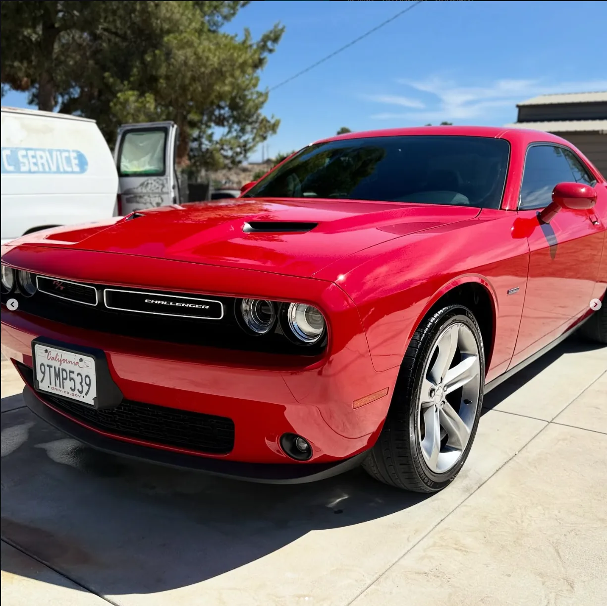 After repair — Dodge Challenger restored
