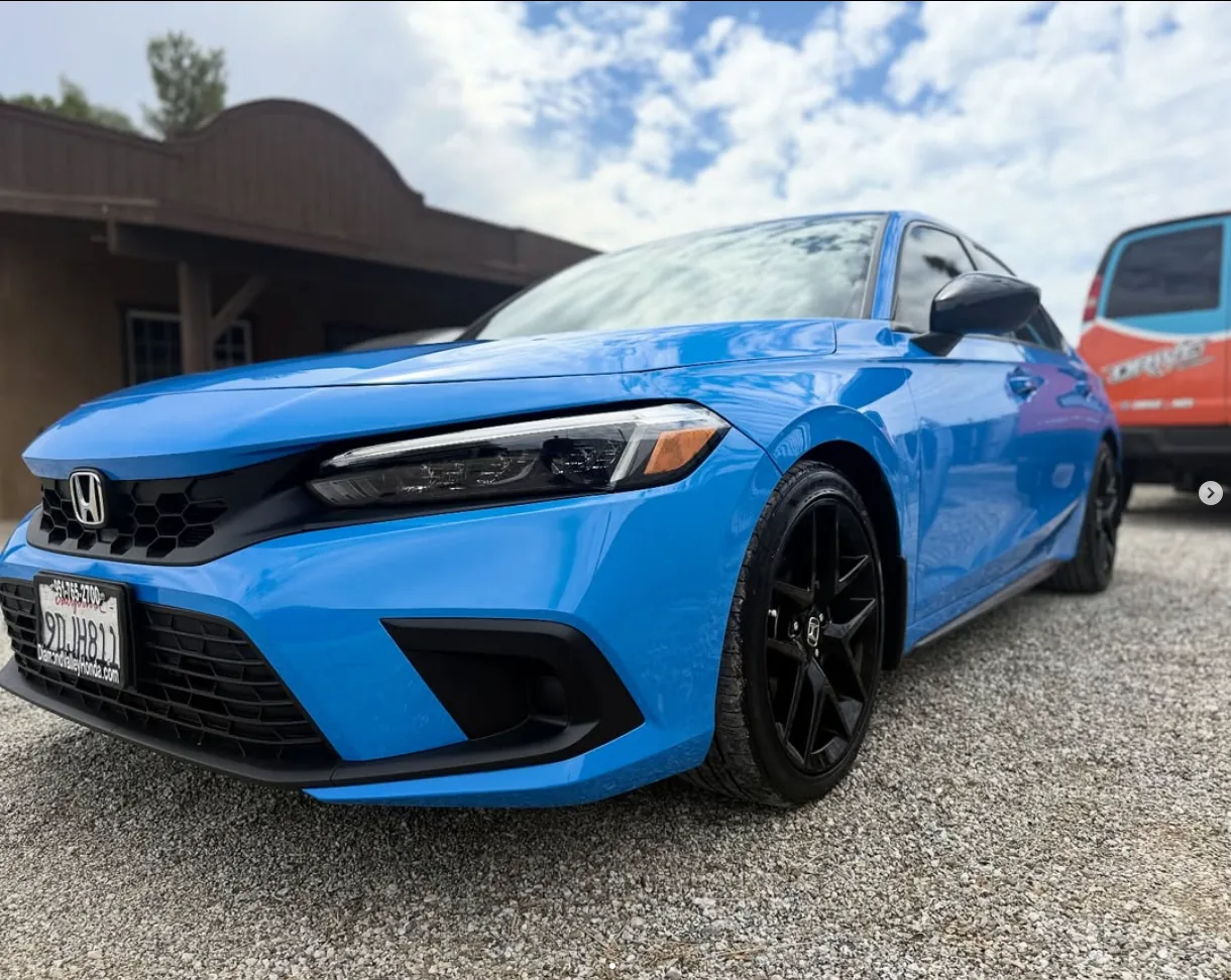 Custom Honda Civic with Drive Auto Body color-matched paint job in Hemet, CA